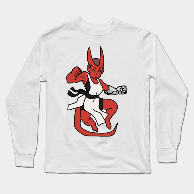 Tiefling Monk Long Sleeve T-Shirt by NathanBenich